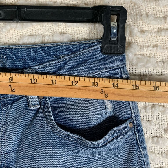 REWASH JEANS WOMANS 7 JUNIORS DISTRESSED THRASHED BEACH CASUAL OUTDOOR TAPERED S - Picture 6 of 13